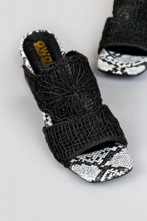 Janel Black Knitted Slippers 100343510