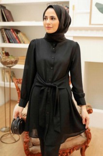 Tunic - Black Hijab Tunic 100340610 - Turkey
