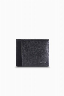 Leather - Black Nubuck Detailed Slim Leather Men's Wallet 100345684 - Turkey
