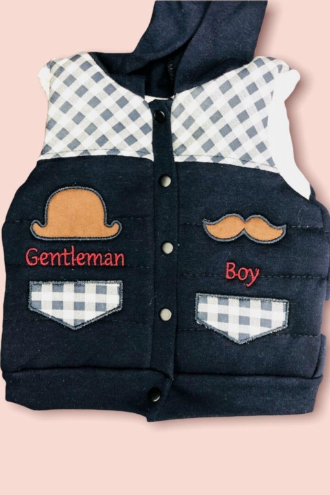 Baby Boy Gentleman Oversized Vest Bottom Top Set 100326968