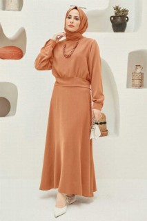 Cloth set - Robe tailleur hijab camel 100340459 - Turkey