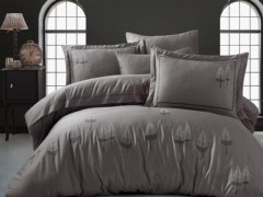 Dowry set - Melody Embroidered Cotton Satin Double Duvet Cover Set 100331441 - Turkey