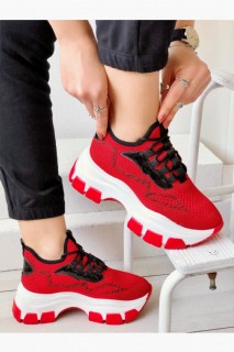 Elena Red Knitwear Sneakers 100344243