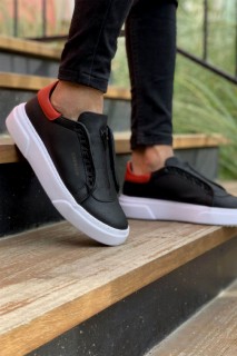 Shoes - Men's Shoes BLACK/RED 100342042 - Turkey