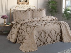 Duvet Cover Sets - Dowry Land Wave Embroidered Duvet Cover Set Cream Petrol 100329292 - Turkey