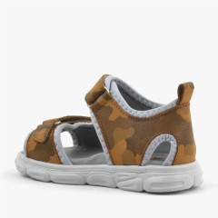 Wisps Genuine Leather Tan Camouflage Baby Sandals 100352431