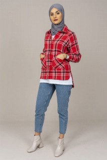 Shirt - Women's Checked Lumberjack Shirt 100325612 - Turkey