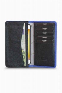 Guard Blue Black Leather Portfolio Wallet with Phone Entry 100346270