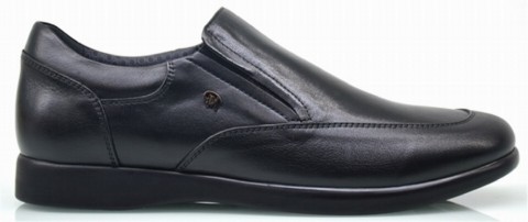 SHOEFLEX AIR CONDITIONED SHOES - BLACK - MEN'S SHOES,Leather Shoes 100325183