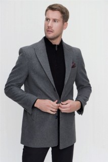 Men's Dark Gray Dynamic Fit Casual Fit Coat 100350664
