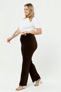 Pants-Skirts - Angelino Plus Size Velvet Tube Leggings 100342759 - Turkey