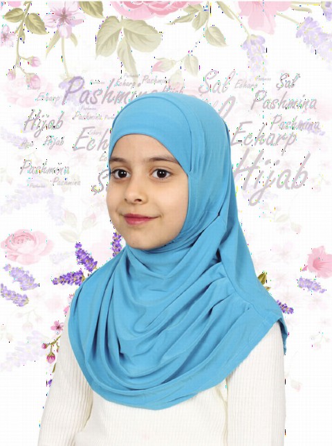 Girls Hijab - Baby Blue - Code: 78-11 100294064 - Turkey