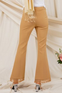 Women's Cursing Detailed Flared Trousers 100326034