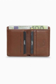Extra Thin Tan Genuine Leather Men's Wallet 100345339