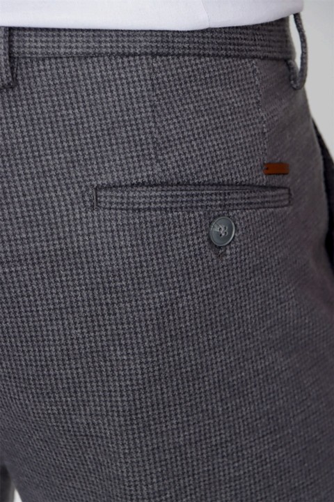 Men's Dark Gray Crowbar Slim Fit Slim Fit Trousers 100350953