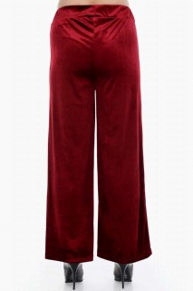 Plus Size Velvet Evening Trousers 100276228