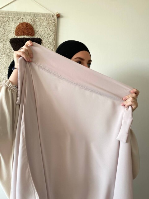 Hijab PAE - White beige pink 100357893