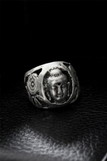Silver Rings 925 - Adjustable Sculpture Model Men's Ring 100319623 - Turkey