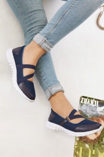 Shoes - Dania Navy Blue Sneakers 100343269 - Turkey