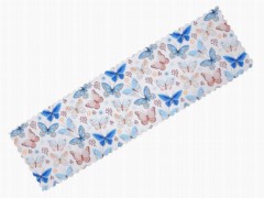 Home Product - Butterfly Pattern Runner Blue 100330864 - Turkey