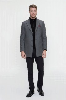 Men's Dark Gray Dynamic Fit Casual Fit Coat 100350664