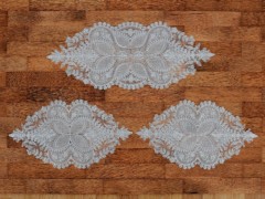 Kitchen-Tableware - Verna Cord Embroidered Bedroom Set Silver 100330036 - Turkey