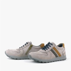 Rakerplus Genuine Leather Gray Kids Sports Shoes 100352396