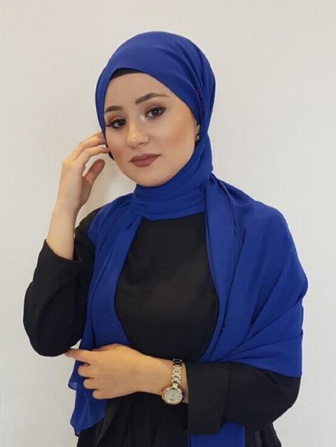 Woman Bonnet & Hijab - Bleu roi |code: 13-12 - Turkey