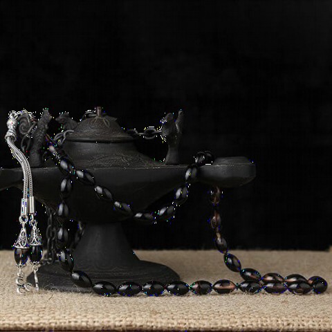 Rosary - مسبحة كهرمان غزل منقوشة هلال من ثلاث قطع من الشعير 100349512 - Turkey