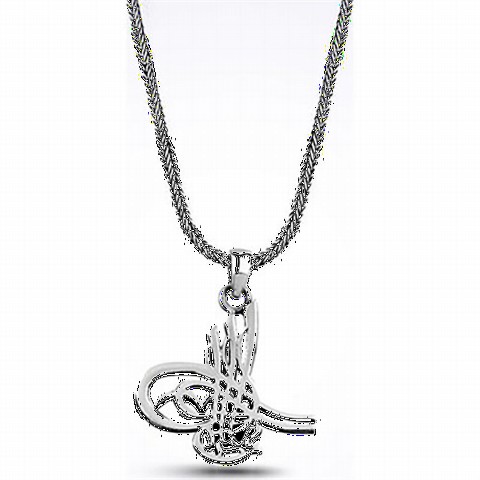 Ottoman Tugra Silver Necklace 100348288
