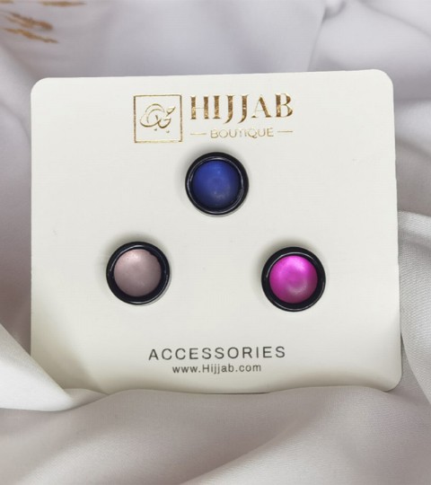 Hijab Accessories - 3 Pcs ( 3 pair ) Islam Women Scarves Magnetic Brooch Pin 100298870 - Turkey