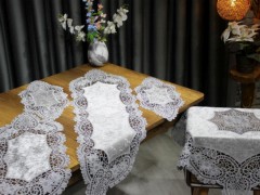 Dowry Bed Sets - Daisy gesteppte Tagesdecke für Doppelbetten Creme 100331606 - Turkey