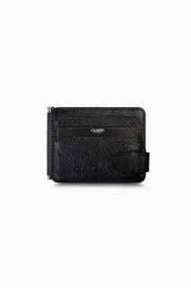 Wallet - Porte-cartes en cuir à clip noir mat Guard 100345505 - Turkey