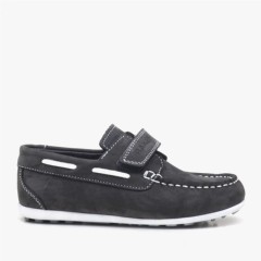 Rakerplus Genuine Leather Gray Summer School Shoes for Boys 100278717