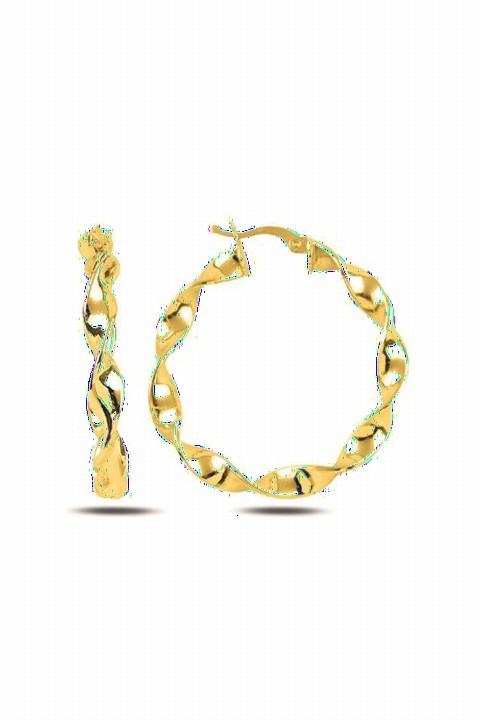 Jewelry & Watches - Twirl Model Ring Women's Silver Earrings Gold 100346596 - Turkey