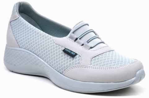 Sneakers & Sports - KRAKERS CASUAL - LIGHT GRAY - WOMEN'S SHOES,Textile Sneakers 100325251 - Turkey