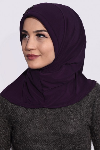 Practical Sequin Hijab Purple 100285510