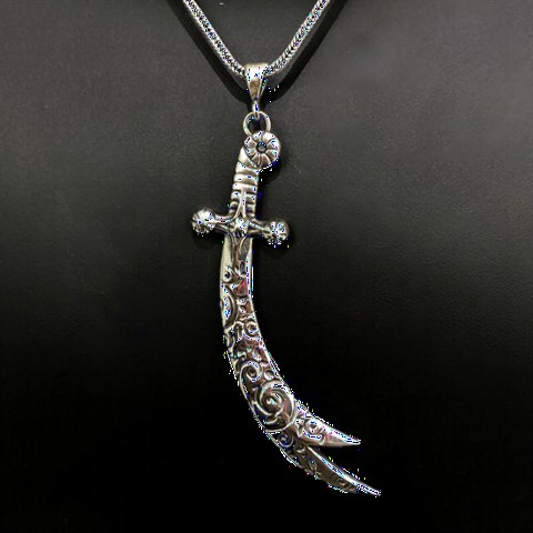 Sword of Zulfikar Silver Necklace 100348860