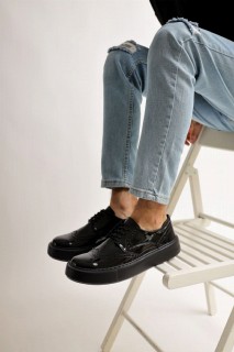 Patent Leather Men's Shoes BLACK 100351662