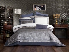 Dowry Bed Sets - Dowry Land Oren 10 Pieces Duvet Cover Set Gray 100332103 - Turkey