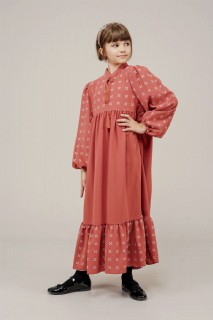 Young Girl Tassel Detailed Pompom Dress 100352560