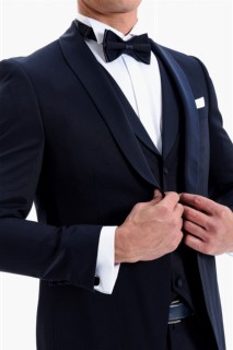 Men's Navy Blue Santorini Slim Fit Vest Tuxedo 100350492