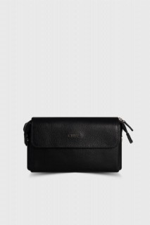 Handbags - Guard Clutch aus schwarzem Leder 100345614 - Turkey