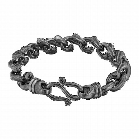 Anchor Model Silver Chain Bracelet 100349887