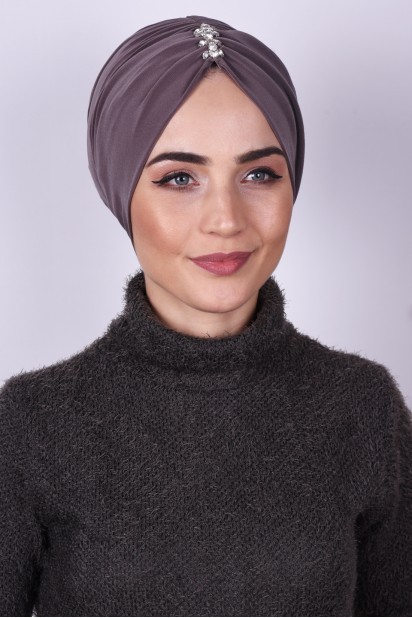Woman Bonnet & Turban - Vison Os Plissé Pierre - Turkey