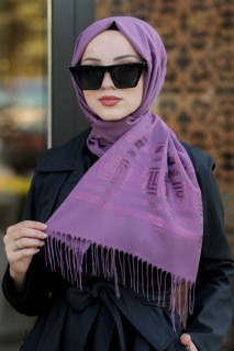 Woman Hijab & Scarf - Purple Hijab Shawl 100334956 - Turkey