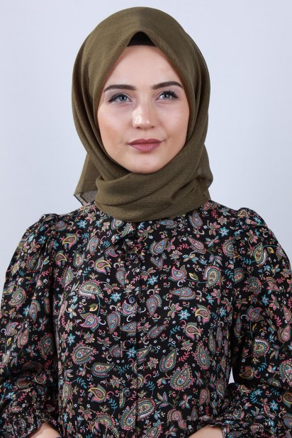 Woman Hijab & Scarf - Princess Scarf Khaki 100282843 - Turkey
