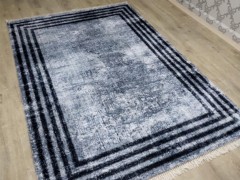 Carpet - Non-Slip Base Axis Plush Carpet Gray 120x170 Cm 1003300454 100330454 - Turkey