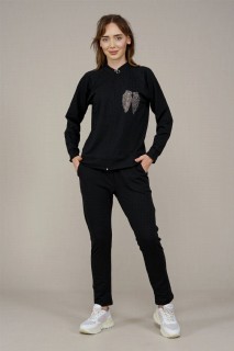 Women's Stone Wing Detailed Tracksuit Set 100342681