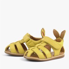 Bunny Genuine Leather Yellow Sandals for Sandals 100352418